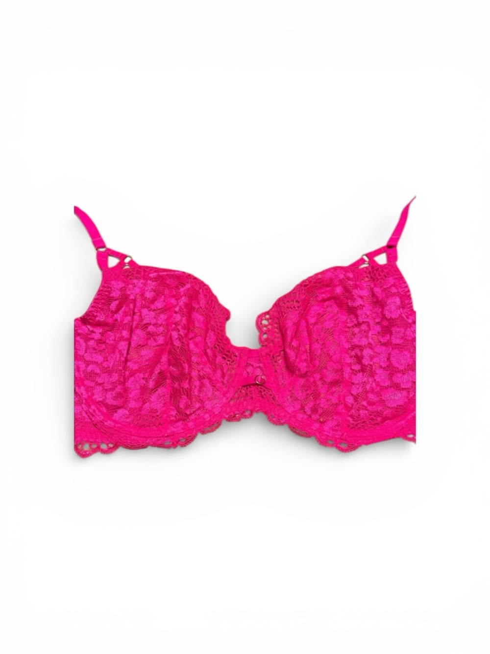 La SENZA Floral Lace Bra - Hot pink 38dd NWT